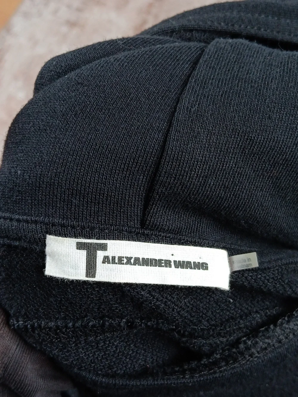 Alexander Wang Black Hoodie Poncho Pullover Cape Womens Size Small - Picture 11 of 12